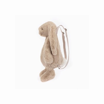 Jellycat Bashful Bunny Beige Backpack Bag Australia | 260458BIF